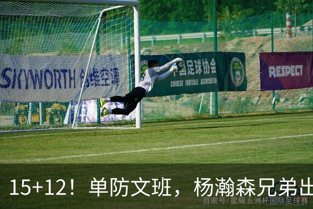 15+12！单防文班，杨瀚森兄弟出息了！